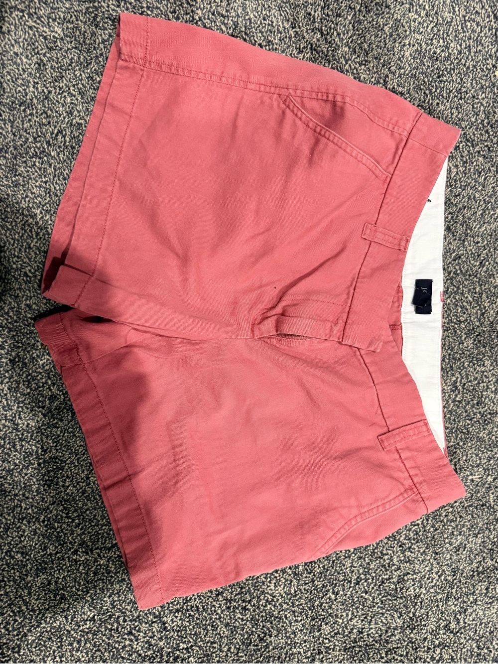 J. Crew Coral Pink High Waist Cotton Shorts